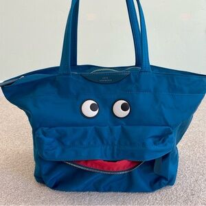 Anya tote eyes teal